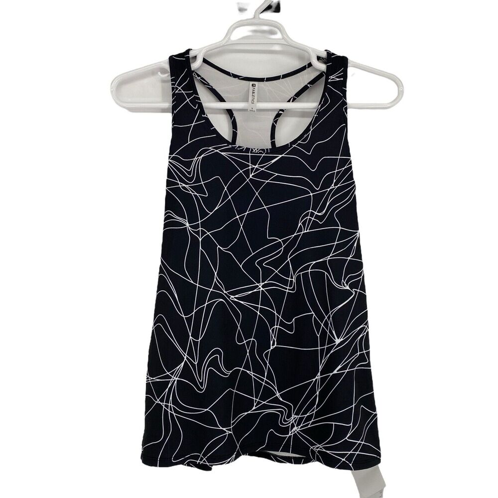 Fabletics Mary Workout Tank Top Size S Back White Athletic Gym Yoga‎ NWT